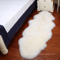 Factory price wholesale single double 4 pelt 6 pelt 8 pelt 100% wool natural white sheepskin rug